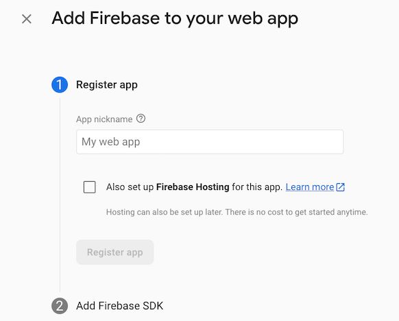 Screenshot of Project Settings location in Firebase